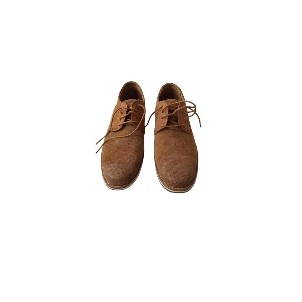 Zanzara Men's Blaze Brown Round Toe Lace Up Oxford Dress Shoes Size 13